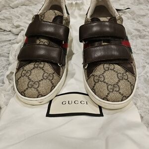 Gucci Kids Sneakers in Brown and Red